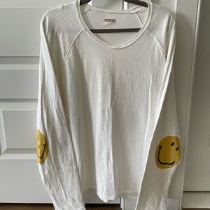 Kapital Cream Smiley Face Long Sleeve